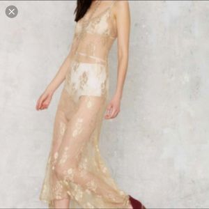 Nasty gal lace dress size small